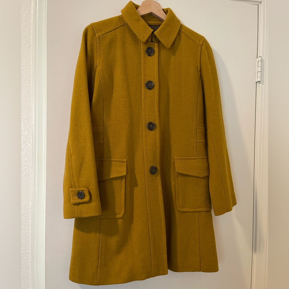 Yellow Wool Coat